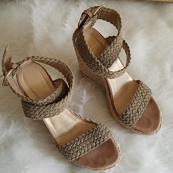 Stuart Weitzman Famous "ALEX" Wedge 7.5 - Picture 3 of 8